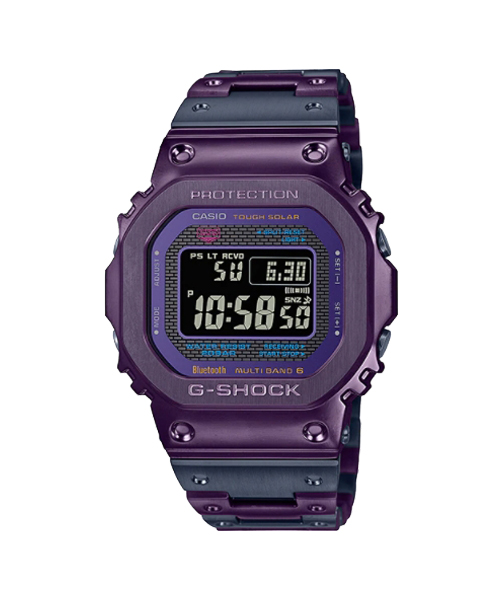 CASIO G-SHOCK นาฬิกาข้อมือ นาฬิกากันน้ำ นาฬิกาของแท้ ประกันศูนย์ CMG 1 ปี รุ่น GMW-B5000PB-6D นาฬิกาสีม่วง