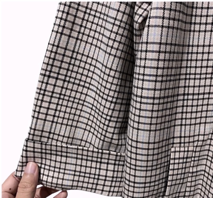เสื้อโค้ท เบลเซอร์ โค้ทลายตาราง checked แบรนด์ STRADIVARIUS