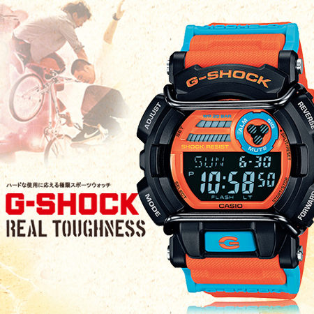 CASIO G-SHOCK นาฬิกาข้อมือ นาฬิกากันน้ำ นาฬิกาของแท้ ประกันศูนย์ CMG 1 ปี รุ่น GD-400DN-4 นาฬิกาสีส้ม
