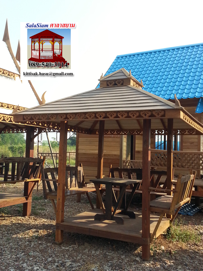 รหัสสินค้า : SL-007 : ศาลาบาหลี แบบเสาเหลี่ยม