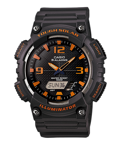 CASIO นาฬิกาคาสิโอ นาฬิกาข้อมือ นาฬิกากันน้ำ นาฬิกาของแท้ ประกันศูนย์ CMG 1 ปี รุ่น AQ-S810W-8A นาฬิกาสีดำ