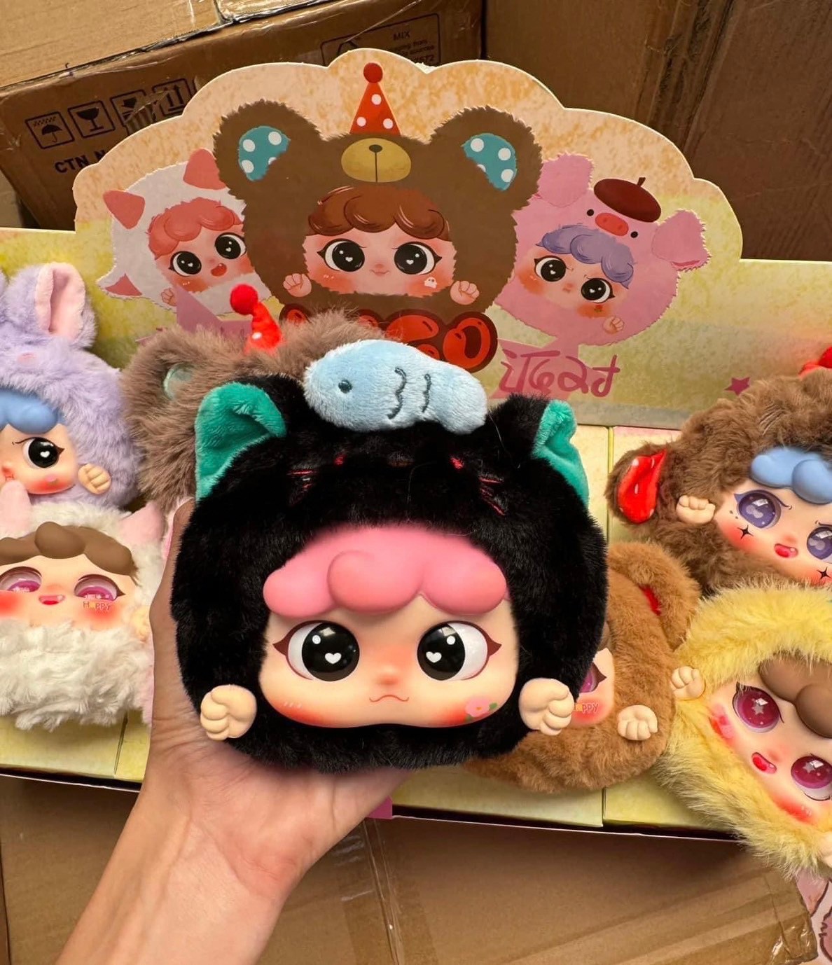 กล่องสุ่มMIGO กล่องสุ่มพวงกุญแจ ตุ๊กตาพวงกุญแจลุ้นตากลิ้ง ลุ้นซีเคร็ท รุ่นซิป รุ่น Animal Party Zip