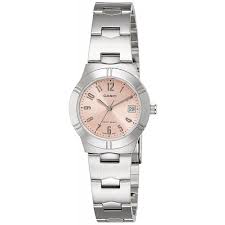 CASIO นาฬิกาคาสิโอ นาฬิกาข้อมือ นาฬิกากันน้ำ นาฬิกาของแท้ ประกันศูนย์ CMG 1 ปี รุ่น LTP-1241D-4A3 นาฬิกาสีเงิน