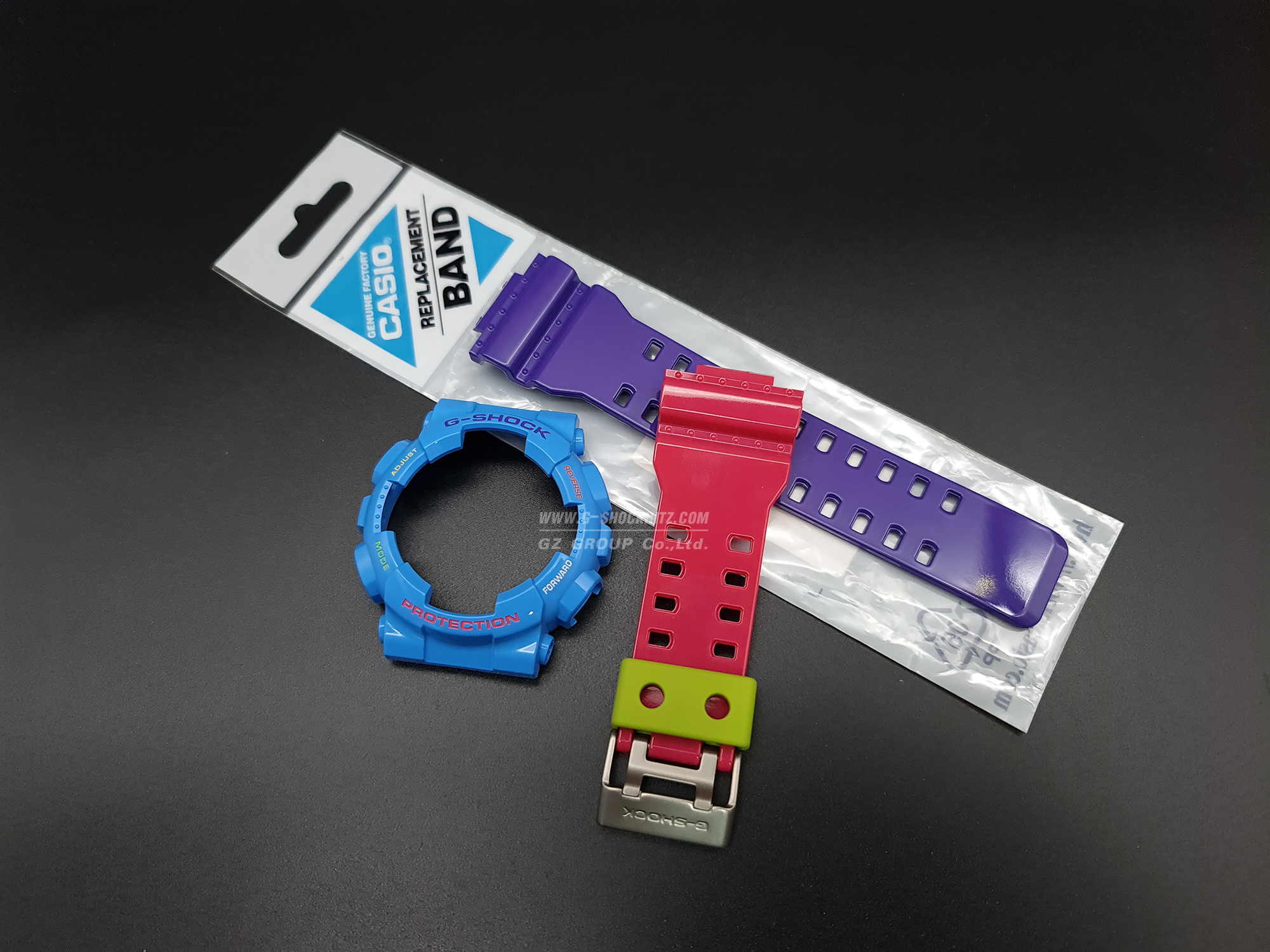 CASIO GENUINE FACTORY CASIO REPLACEMENT อะไหล่นาฬิกา G-SHOCK รุ่น GA-110F-2 กรอบสายหลากสี