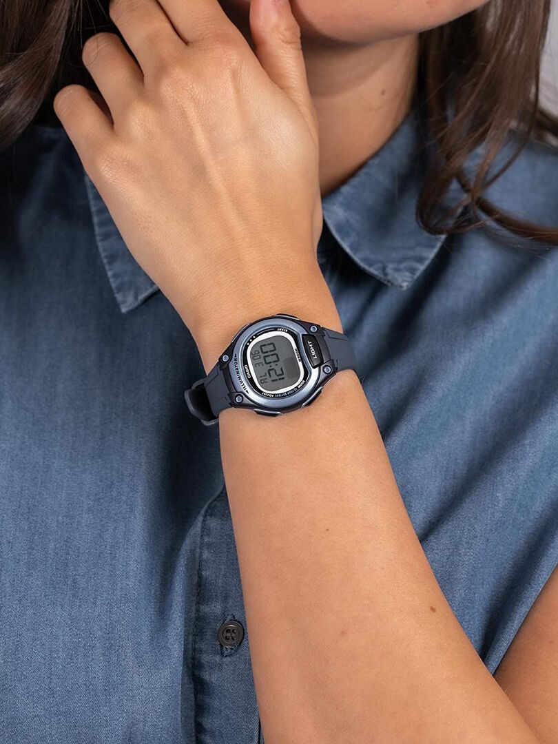 CASIO MID YEAR SALE นาฬิกาคาสิโอ พร้อมส่ง นาฬิกาข้อมือ นาฬิกากันน้ำ นาฬิกาของแท้ BTS ประกันศูนย์ CMG 1 ปี รุ่น LW-203-2A นาฬิกาสีน้ำเงิน