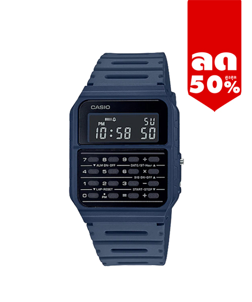 CASIO นาฬิกาคาสิโอ นาฬิกาข้อมือ นาฬิกากันน้ำ นาฬิกาของแท้ ประกันศูนย์ CMG 1 ปี รุ่น CA-53WF-2B นาฬิกาสีน้ำเงิน