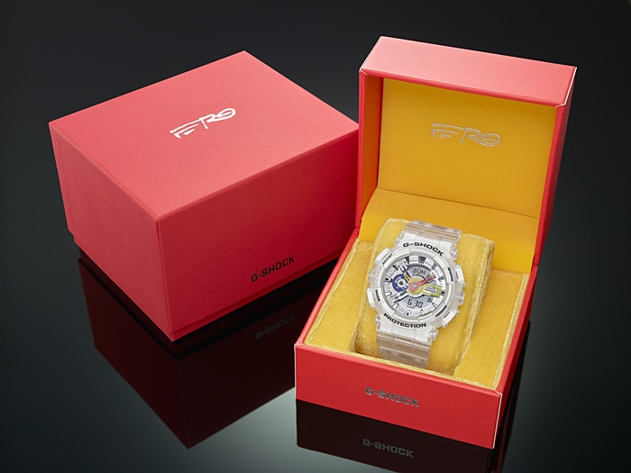 CASIO G-SHOCK นาฬิกาข้อมือ นาฬิกากันน้ำ นาฬิกาของแท้ ประกันศูนย์ CMG 1 ปี รุ่น GA-110FRG-7A นาฬิกาสีใส