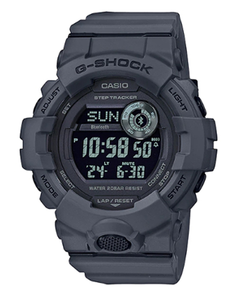 CASIO G-SHOCK นาฬิกาข้อมือ นาฬิกากันน้ำ นาฬิกาของแท้ ประกันศูนย์ CMG 1 ปี รุ่น GBD-800UC-8 นาฬิกาสีเทา