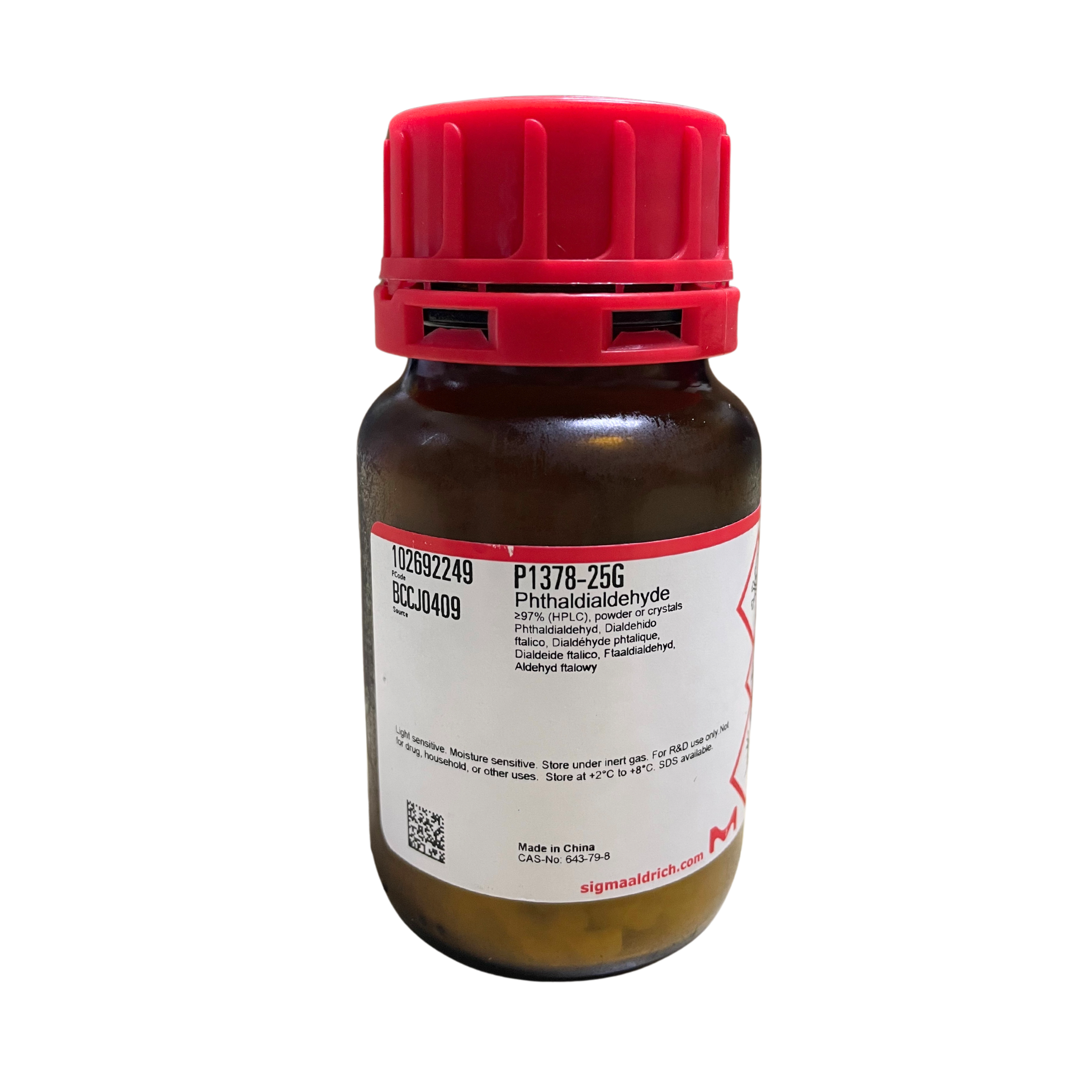 Phthaldialdehyde >=97%, HPLC 25 g. Sigma-Aldrich®