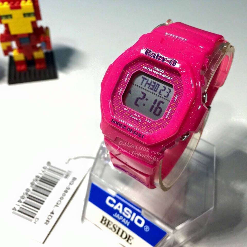 CASIO BABY-G นาฬิกาข้อมือ นาฬิกากันน้ำ นาฬิกาของแท้ ประกันศูนย์ CMG 1 ปี รุ่น BG-5600GL-4D นาฬิกาสีชมพู