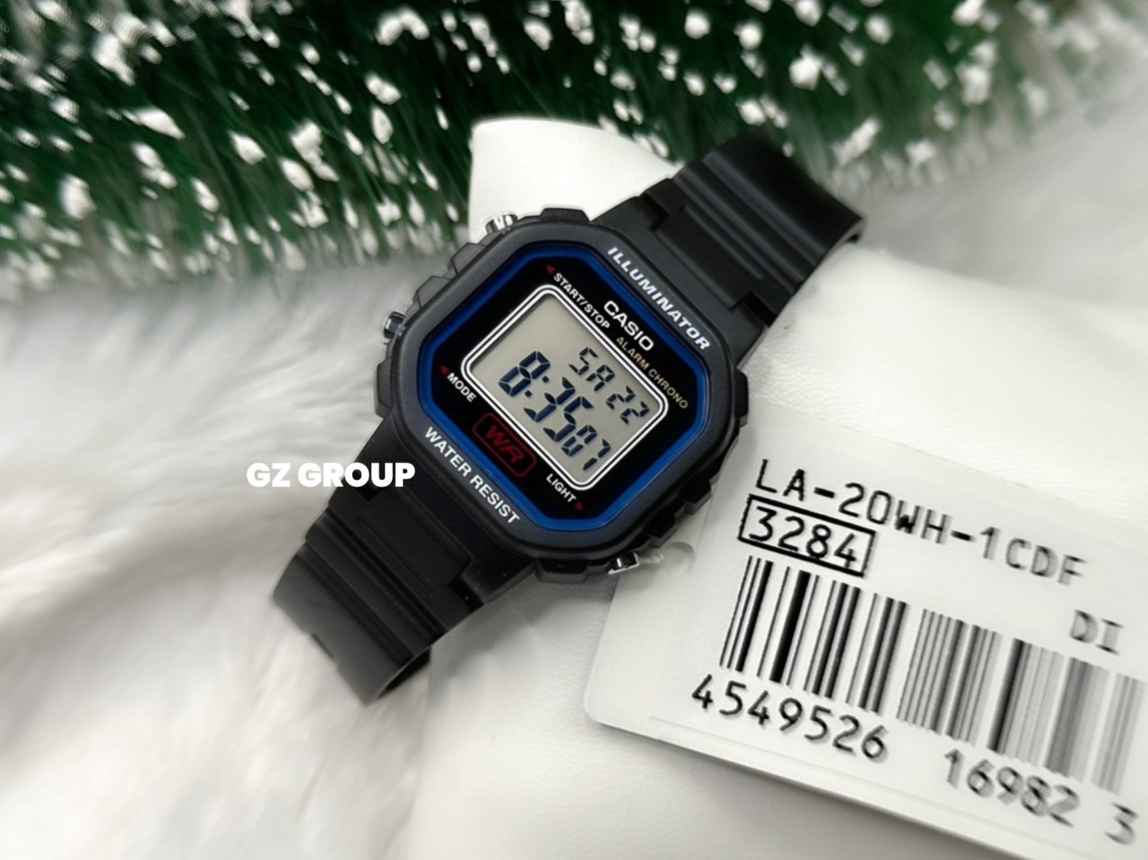 CASIO MID YEAR SALE นาฬิกาคาสิโอ พร้อมส่ง นาฬิกาข้อมือ นาฬิกากันน้ำ นาฬิกาของแท้ BTS ประกันศูนย์ CMG 1 ปี รุ่น LA-20WH-1C นาฬิกาสีดำ
