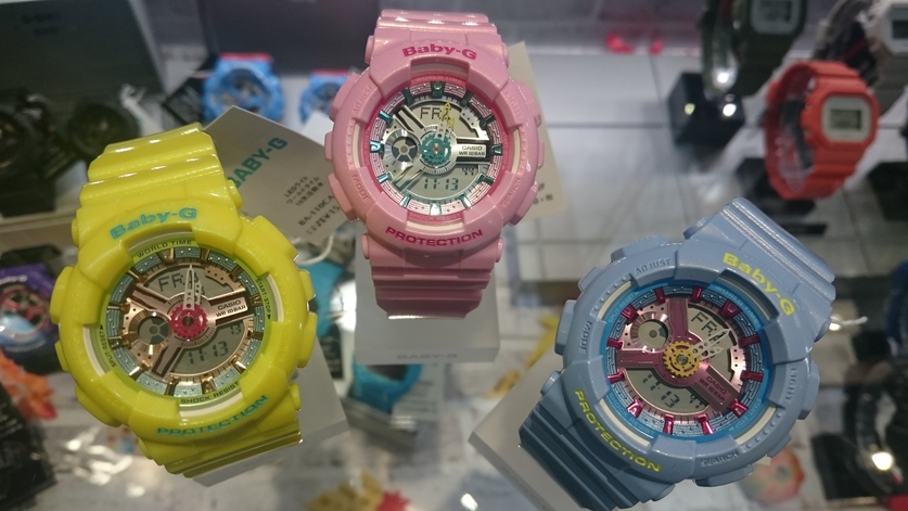 CASIO BABY-G นาฬิกาข้อมือ นาฬิกากันน้ำ นาฬิกาของแท้ ประกันศูนย์ CMG 1 ปี รุ่น BA-110CA-2A นาฬิกานาฬิกาสีฟ้า