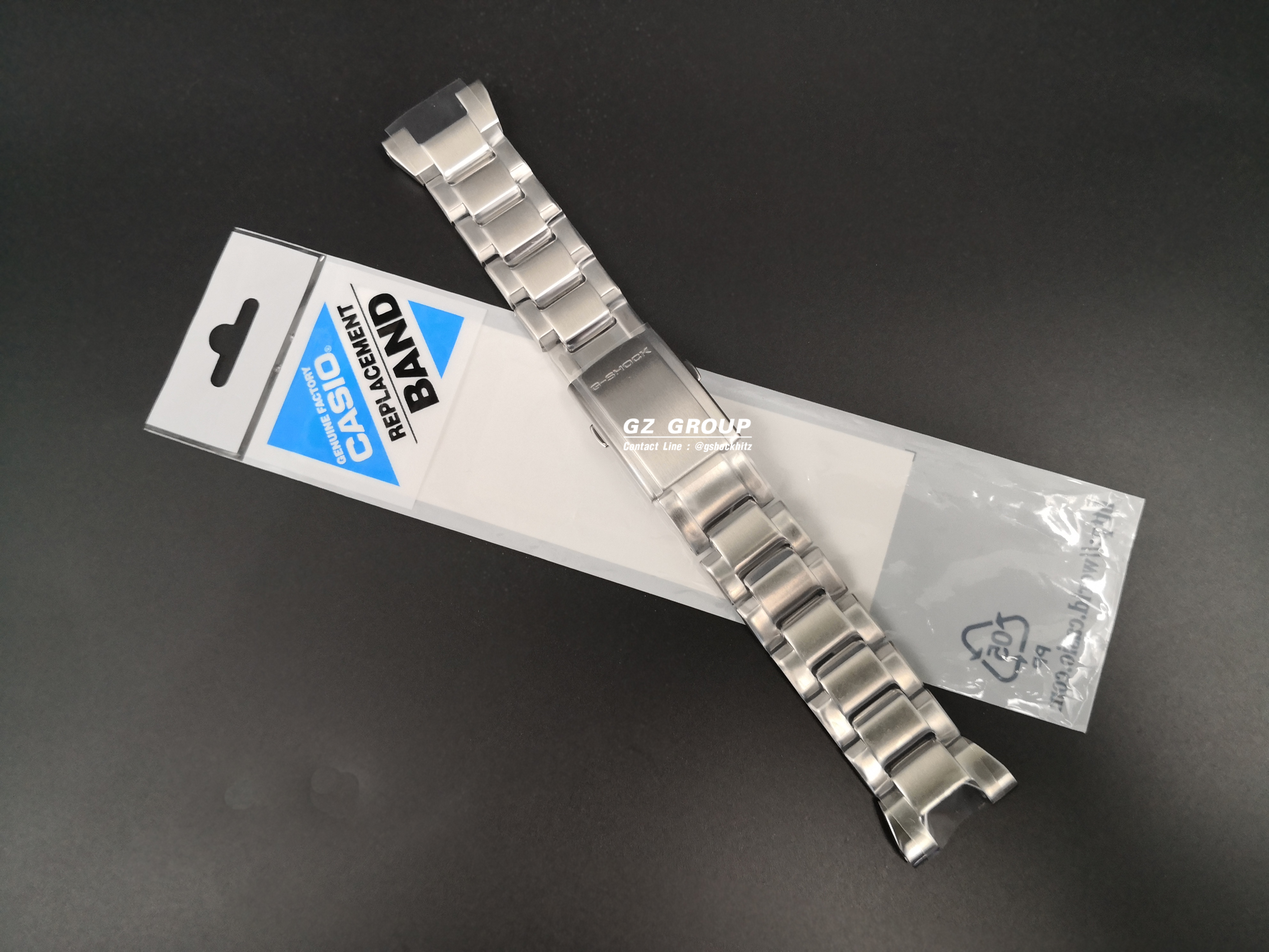 CASIO GENUINE FACTORY CASIO REPLACEMENT อะไหล่นาฬิกา G-SHOCK พร้อมส่ง รุ่น GST-S100D-1A2 กรอบสายสีเงิน