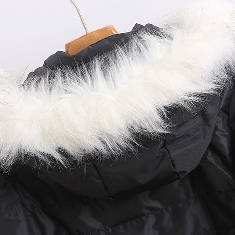 Ambiance เสื้อกันหนาว เสื้อฮู้ดเฟอร์ บุนวมอุ่น แบรนด์ AMBIANCE (padded puffer สำเนา ดำ
