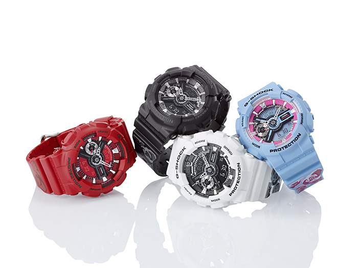 CASIO G-SHOCK นาฬิกาข้อมือ นาฬิกากันน้ำ นาฬิกาของแท้ ประกันศูนย์ CMG 1 ปี รุ่น GMA-S110F-7A นาฬิกาสีขาว