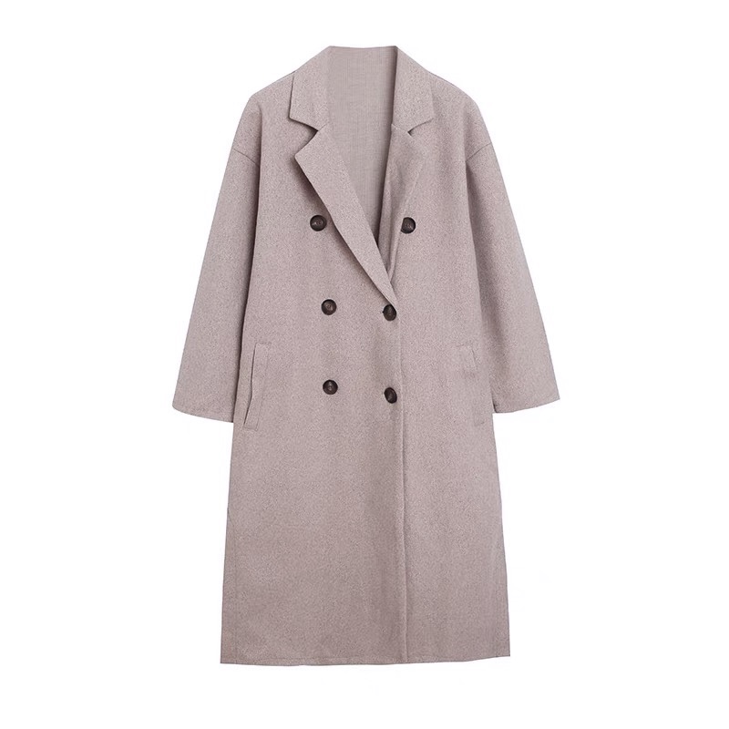 Lutique เสื้อโค้ทวูล Trench coat เสื้อโค้ทเฟอร์ โค้ทสักหลาดสีเบจ แบรนด์ LUTIQUE