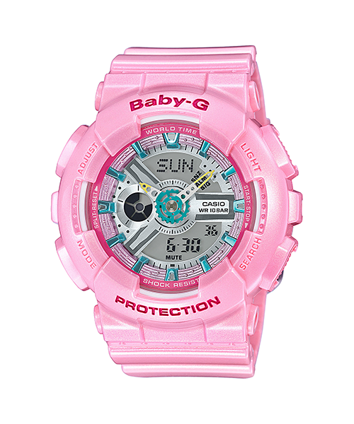 CASIO BABY-G นาฬิกาข้อมือ นาฬิกากันน้ำ นาฬิกาของแท้ ประกันศูนย์ CMG 1 ปี รุ่น BA-110CA-4A นาฬิกาสีชมพู