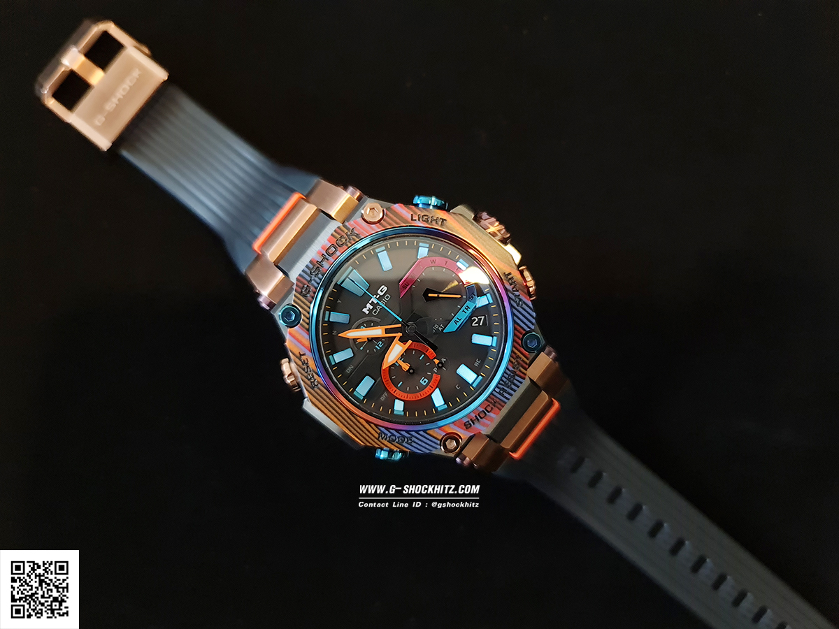 CASIO G-SHOCK นาฬิกาข้อมือ นาฬิกากันน้ำ นาฬิกาของแท้ ประกันศูนย์ CMG 1 ปี รุ่น MTG-B2000XMG-1 นาฬิกาสีน้ำตาล