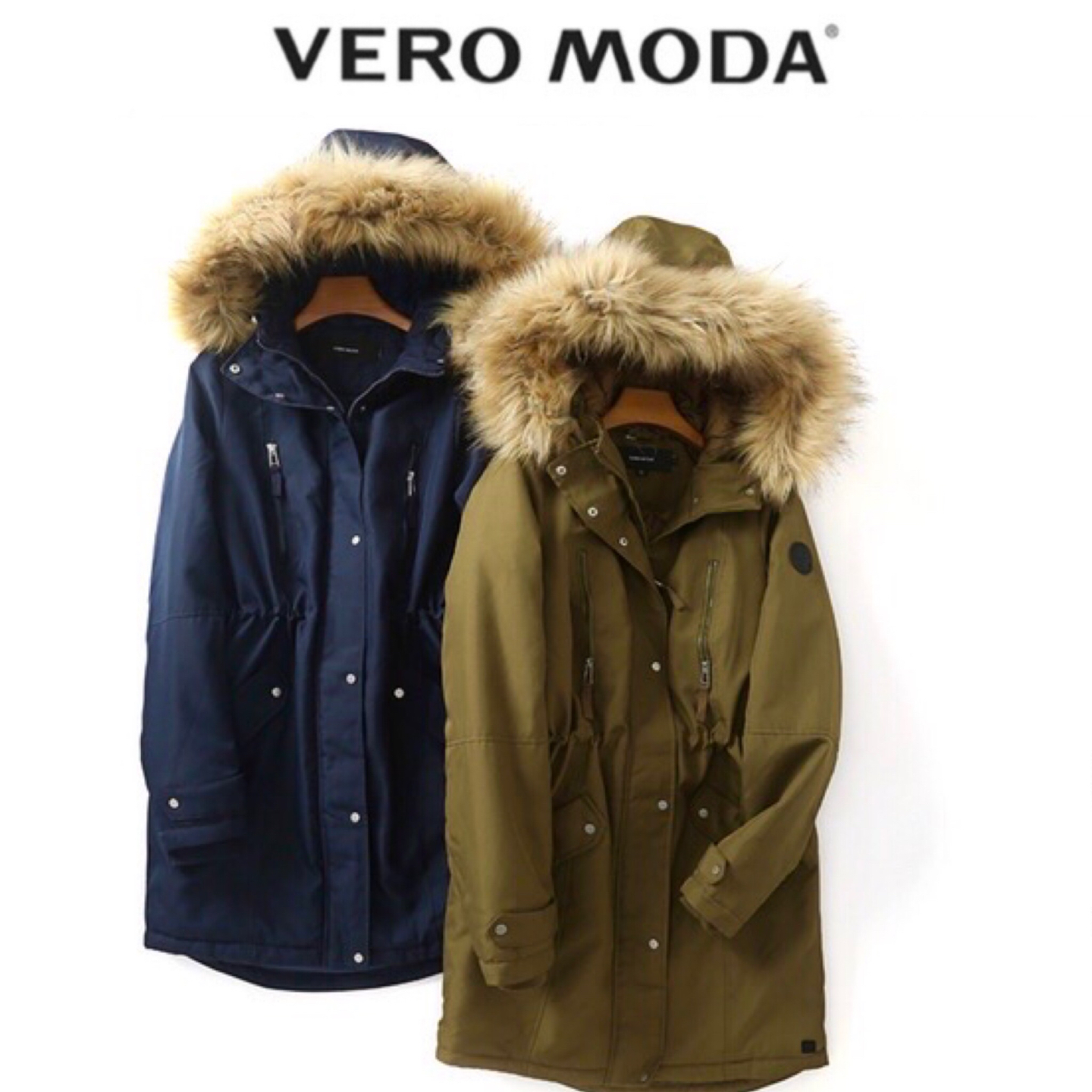 Vera moda เสื้อโค้ท เสื้อกันหนาว vera moda แต่งขนเฟอร์ เนื้อนิ่ม นุ่มมากค่ะ สำเนา สำเนา แดง
