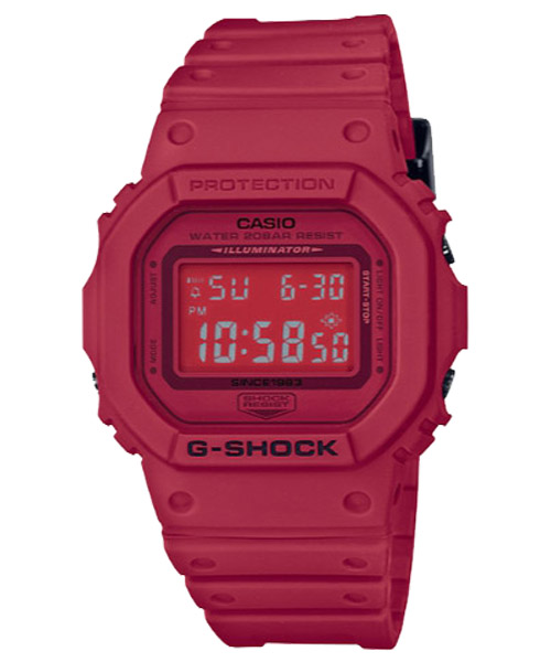 CASIO MID YEAR SALE G-SHOCK พร้อมส่ง นาฬิกาข้อมือ นาฬิกากันน้ำ นาฬิกาของแท้ ประกันศูนย์ CMG 1 ปี รุ่น DW-5635C-4D นาฬิกาสีแดง