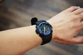 CASIO G-SHOCK นาฬิกาข้อมือ นาฬิกากันน้ำ นาฬิกาของแท้ ประกันศูนย์ CMG 1 ปี รุ่น AW-591-2A นาฬิกาสีดำ