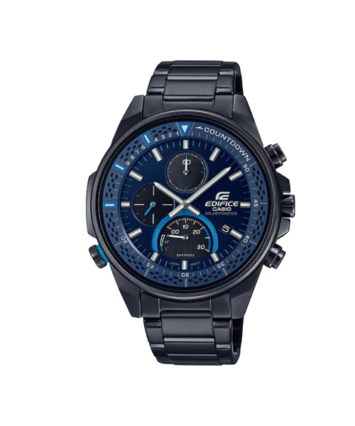 CASIO EDIFICE นาฬิกาข้อมือ นาฬิกากันน้ำ นาฬิกาของแท้ ประกันศูนย์ CMG 1 ปี รุ่น EFS-S590DC-2A นาฬิกาสีดำ