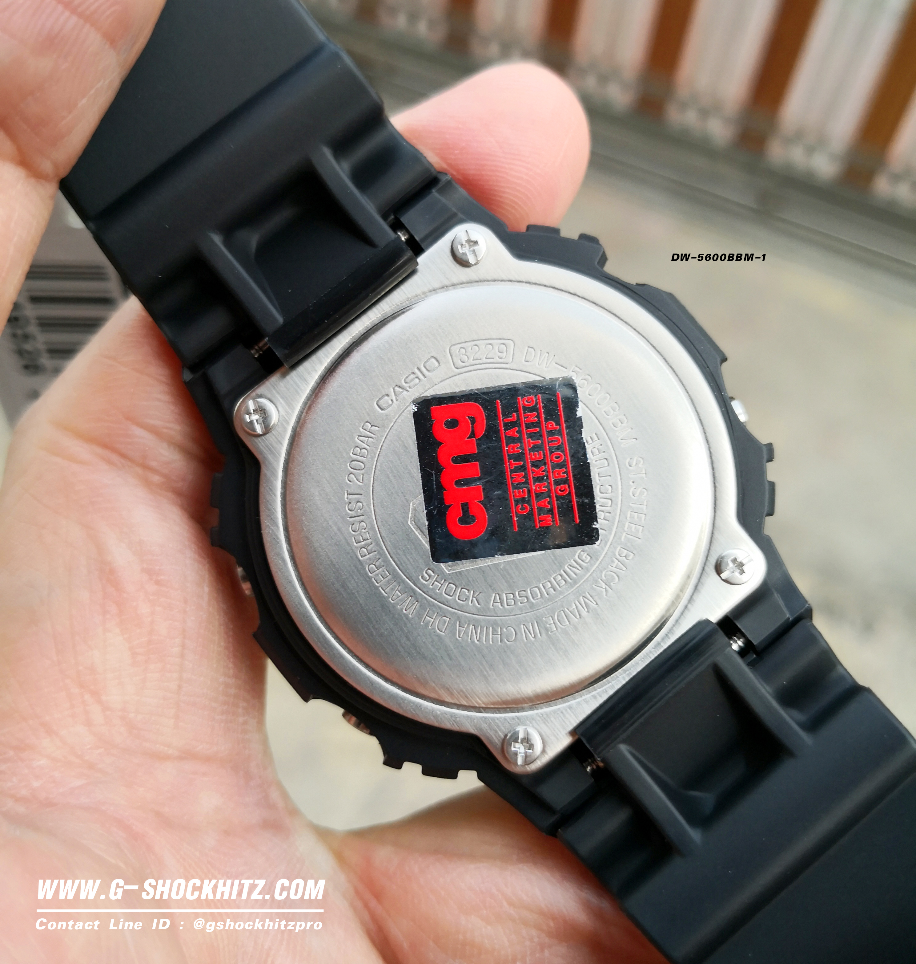 CASIO G-SHOCK นาฬิกาข้อมือ นาฬิกากันน้ำ นาฬิกาของแท้ ประกันศูนย์ CMG 1 ปี รุ่น DW-5600BBM-1D นาฬิกาสีดำ