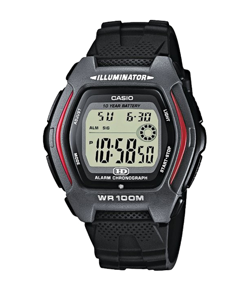 CASIO นาฬิกาคาสิโอ นาฬิกาข้อมือ นาฬิกากันน้ำ นาฬิกาของแท้ ประกันศูนย์ CMG 1 ปี รุ่น HDD-600-1A นาฬิกาสีดำ