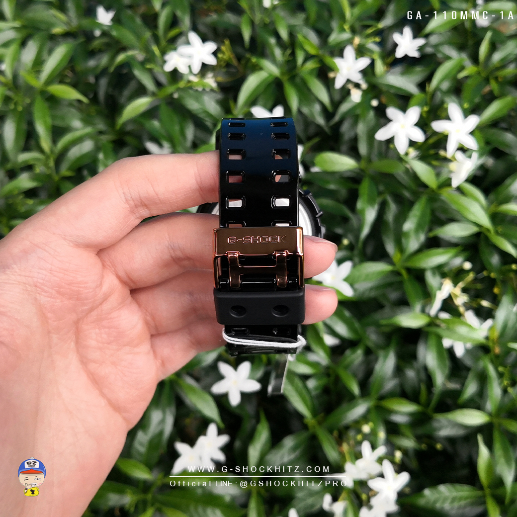 CASIO G-SHOCK นาฬิกาข้อมือ นาฬิกากันน้ำ นาฬิกาของแท้ ประกันศูนย์ CMG 1 ปี รุ่น GA-110MMC-1A นาฬิกาสีดำ
