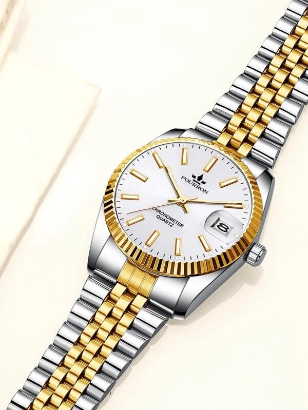 FOURRON นาฬิกาแฟชั่น นาฬิกาข้อมือ นาฬิกาของแท้ sj2210221419144122 นาฬิกาสีเงิน