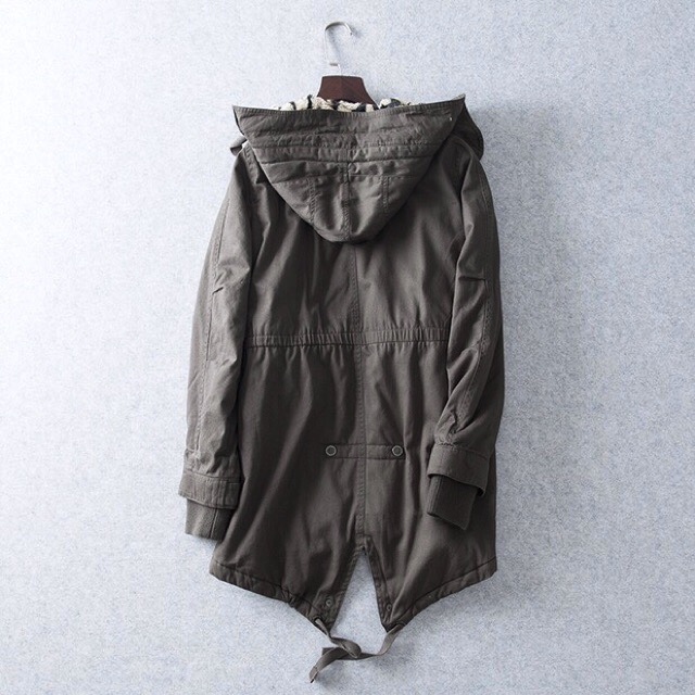 เสื้อโค้ท โค้ทฮูท กันหนาว เสื้อparka ฮูท กันหนาวสีเขียว งานสวย มากคะ Size S/M/L/2L/3L สำเนา สำเนา เขียว