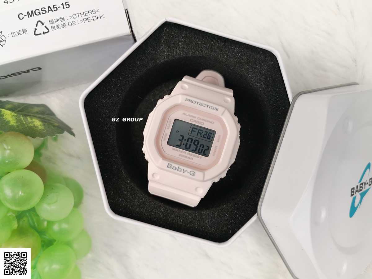 CASIO BABY-G นาฬิกาข้อมือ นาฬิกากันน้ำ นาฬิกาของแท้ ประกันศูนย์ CMG 1 ปี รุ่น BGD-560-4 นาฬิกาสีชมพู