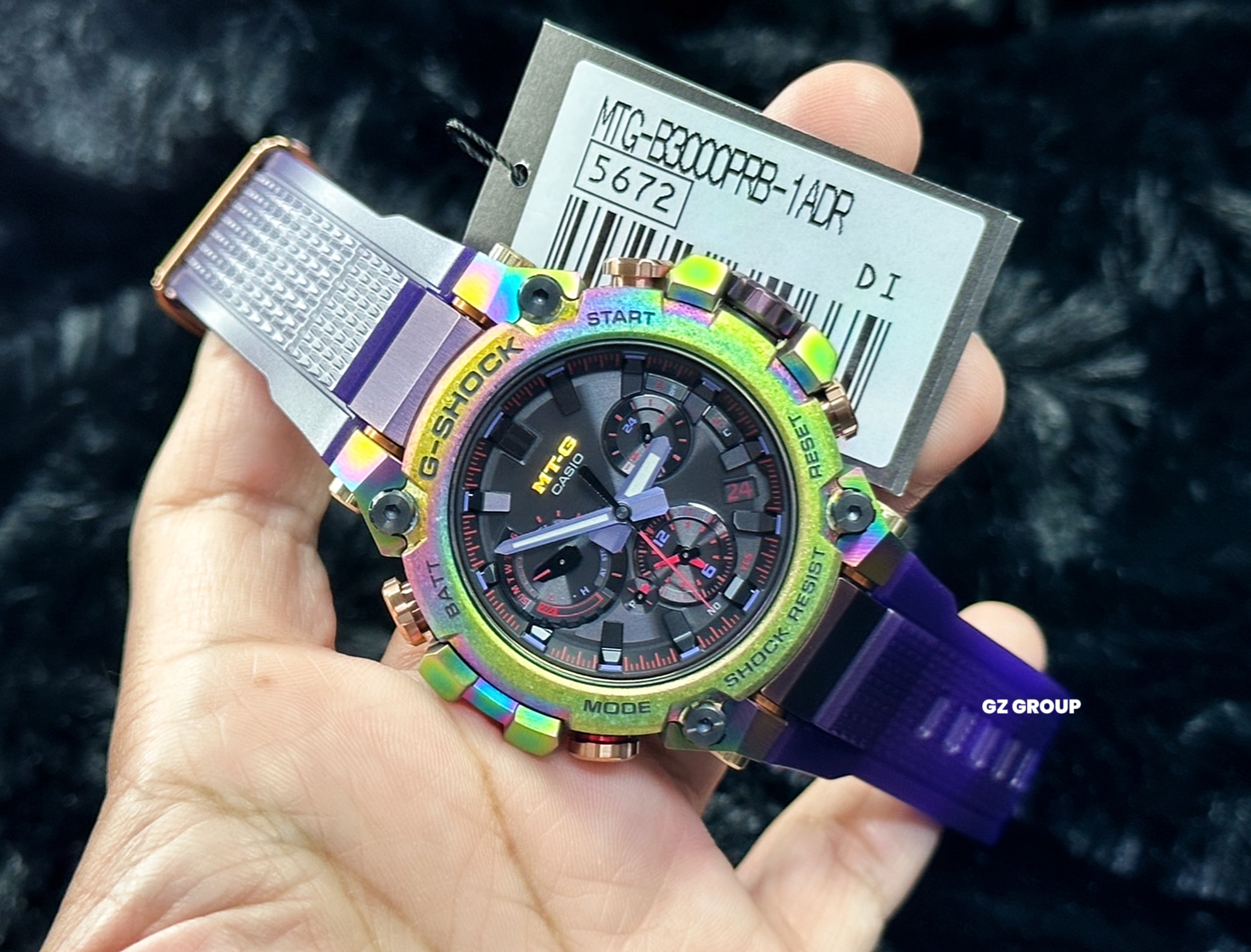 CASIO G-SHOCK นาฬิกาข้อมือ นาฬิกากันน้ำ นาฬิกาของแท้ ประกันศูนย์ CMG 1 ปี รุ่น MTG-B3000PRB-1A นาฬิกาสีดำ
