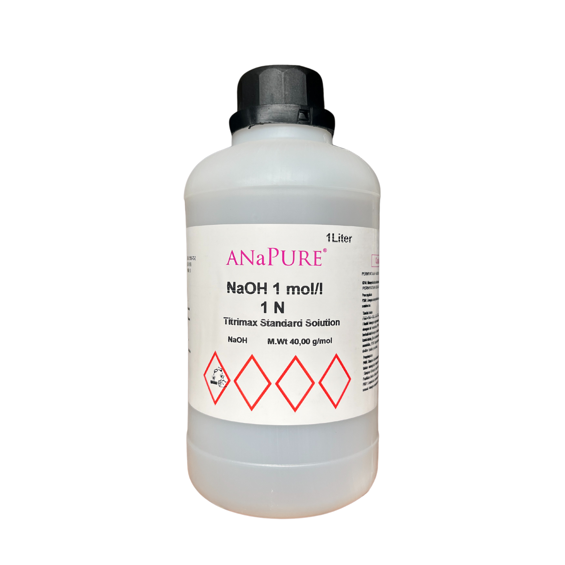 Sodium Hydroxide Solution 1.0 Mol/L (1N), AR 1L. ANaPURE™