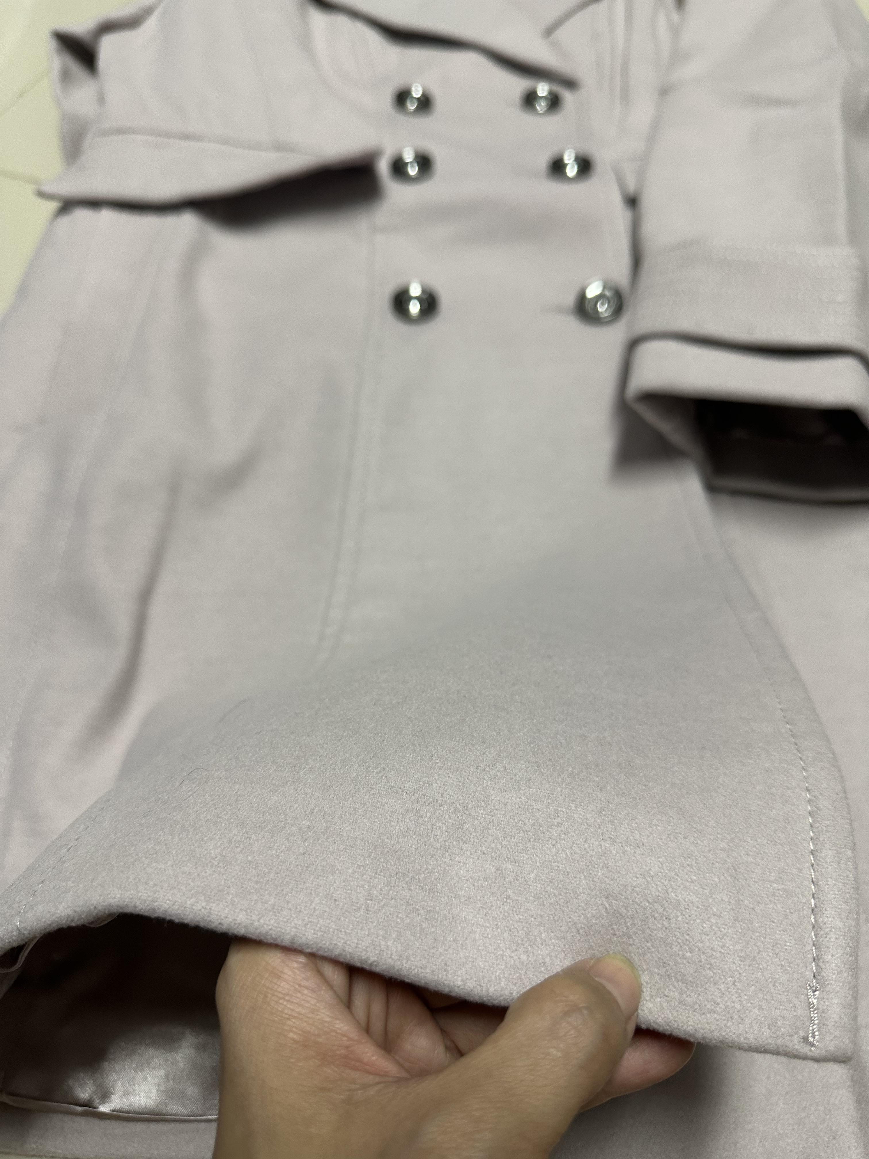Wallis เสื้อโค้ท เสื้อกันหนาว เนื้อผ้าสักหลาดวูล สีกรม แบรนด Wallis petite