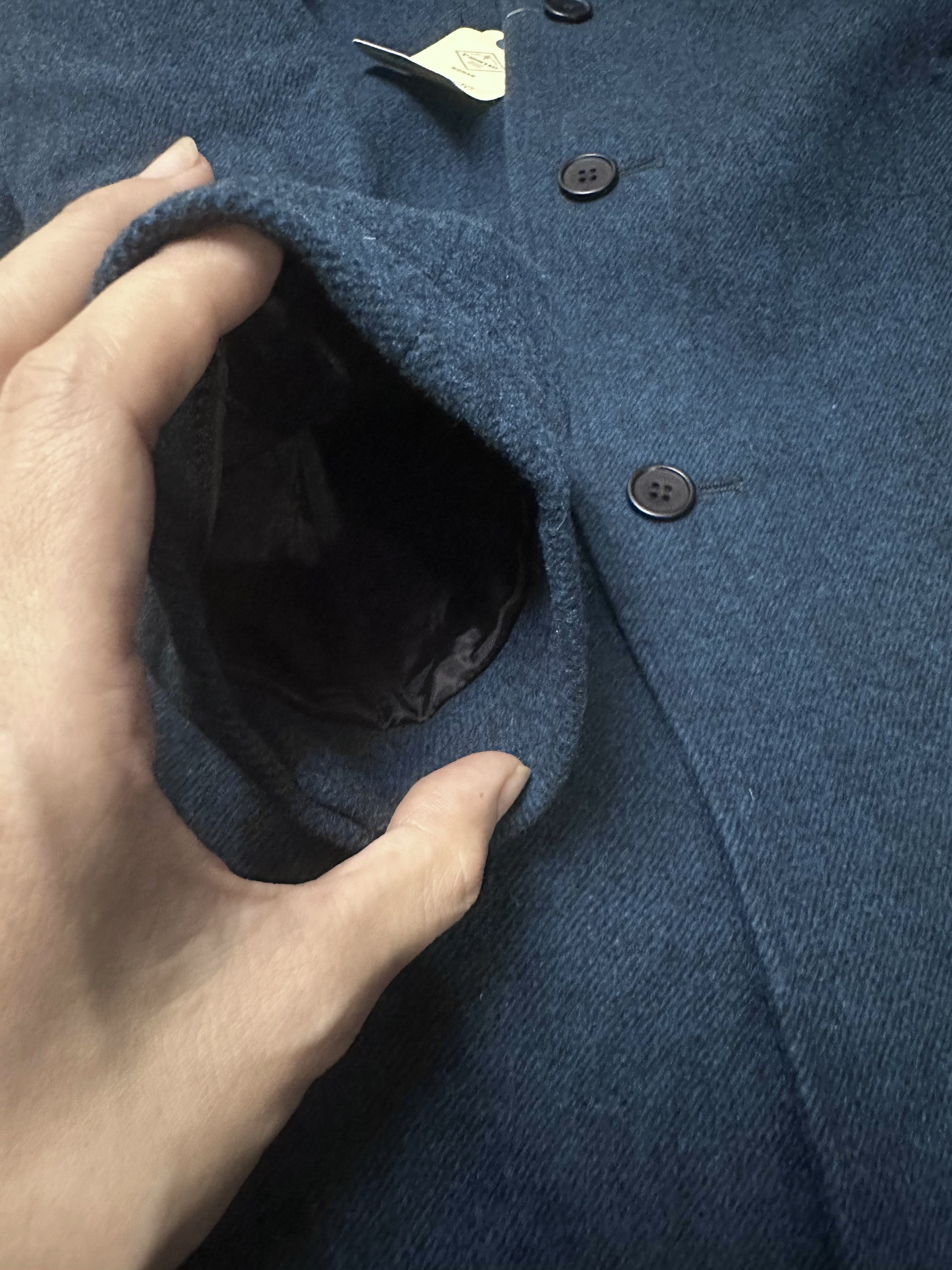 เสื้อโค้ทวูล Trench coat เสื้อโค้ท โค้ทสีน้ำเงินคราม แบรนด์ Primark สำเนา