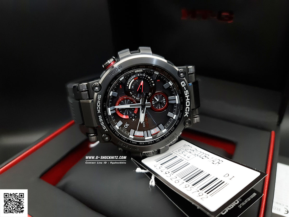 CASIO G-SHOCK นาฬิกาข้อมือ นาฬิกากันน้ำ นาฬิกาของแท้ ประกันศูนย์ CMG 1 ปี รุ่น MTG-B1000B-1A นาฬิกาสีดำ