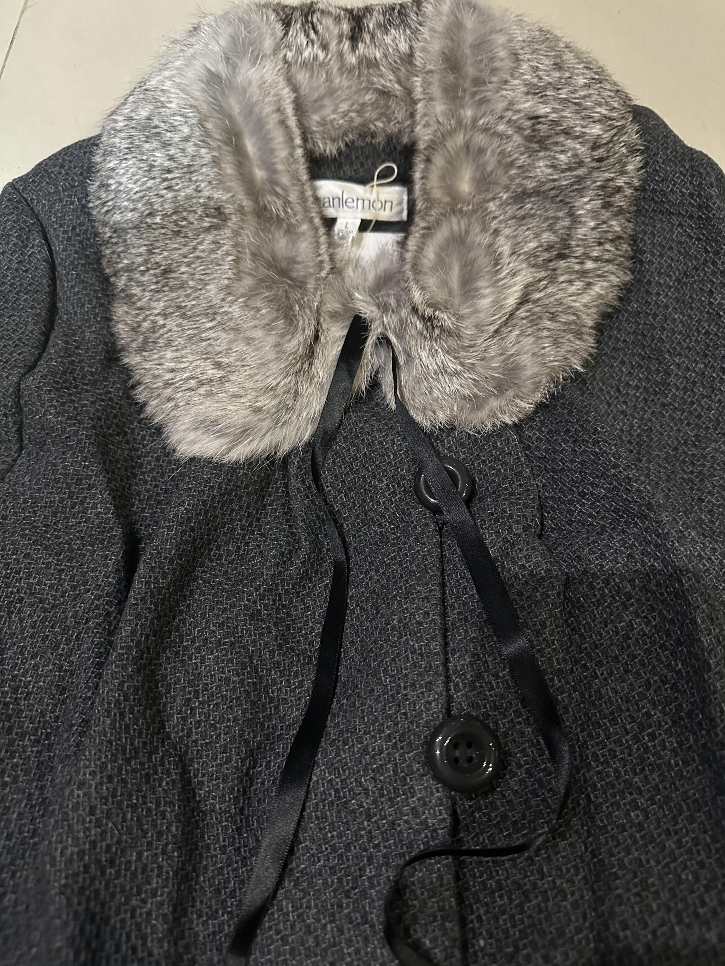 เสื้อโค้ท peacoat เสื้อโค้ทเฟอร์ แบรนด์ canlemon