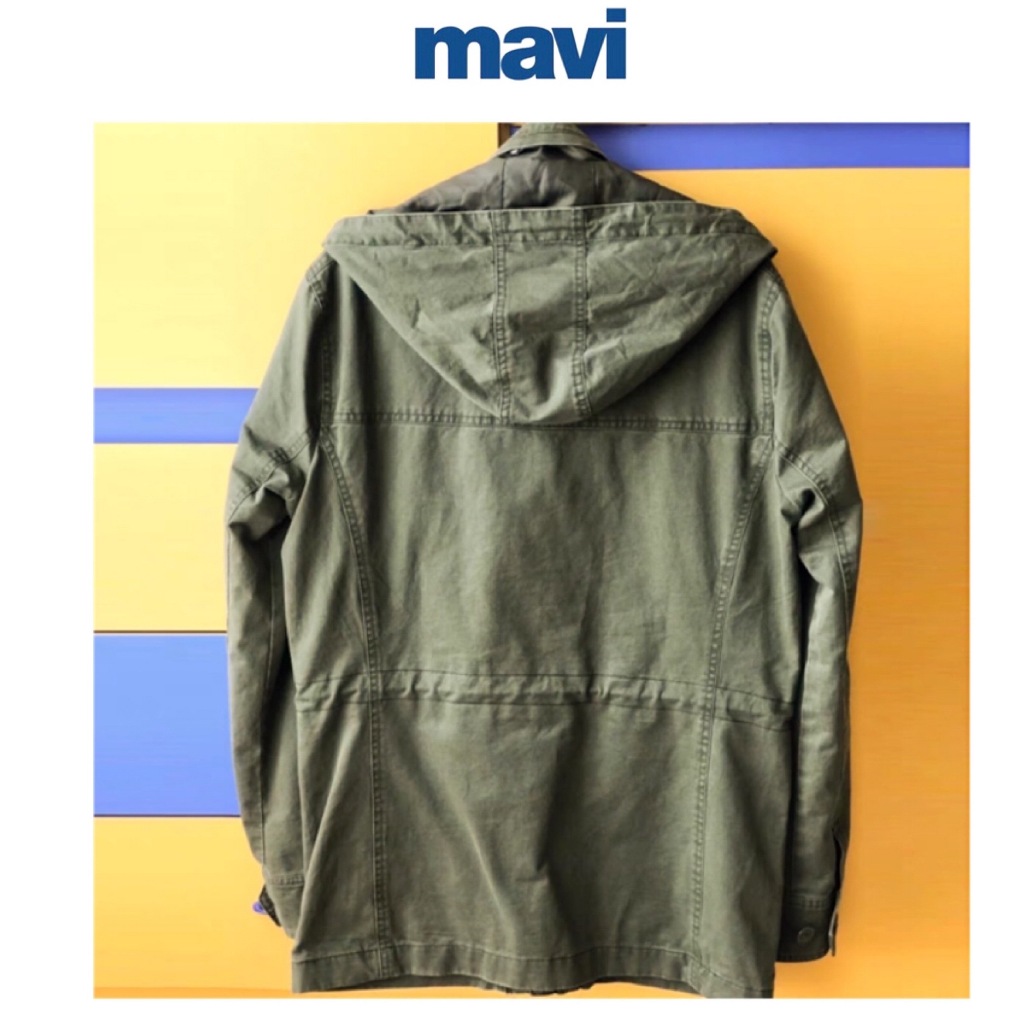 Mavi เสื้อทหาร เสื้อฮู้ด เสื้อนอกแนวทหาร แพทเทินสวย เท่ห์มาก แบรนด์MAVI เขียว