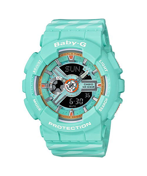 CASIO BABY-G นาฬิกาข้อมือ นาฬิกากันน้ำ นาฬิกาของแท้ ประกันศูนย์ CMG 1 ปี รุ่น BA-110CH-3A นาฬิกาสีเขียว
