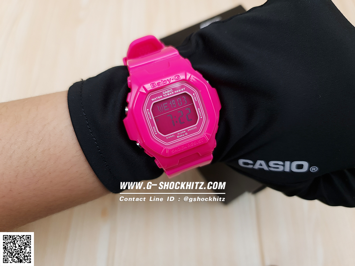 CASIO MID YEAR SALE BABY-G พร้อมส่ง นาฬิกาข้อมือ นาฬิกากันน้ำ นาฬิกาของแท้ ประกันศูนย์ CMG 1 ปี รุ่น BG-5601-4 นาฬิกาสีชมพู