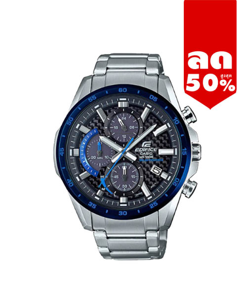 CASIO EDIFICE นาฬิกาข้อมือ นาฬิกากันน้ำ นาฬิกาของแท้ ประกันศูนย์ CMG 1 ปี รุ่น EQS-900DB-2A นาฬิกาสีเงิน