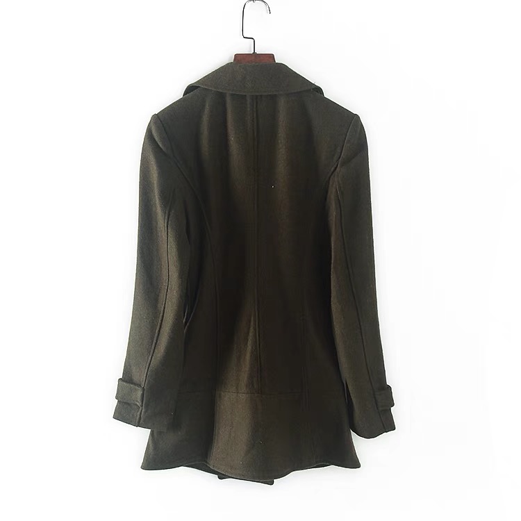 Camaieu เสื้อสูท เสื้อโค้ท สูทกันหนาว เนื้อผ้าสักหลาดวูล สีเขียว Camaieu เขียว