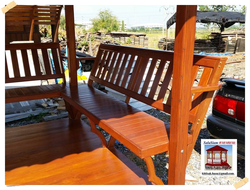 รหัสสินค้า : SL-003 : ศาลาบาหลี เสาเหลี่ยม ขนาด 2 X2 X 3 เมตร