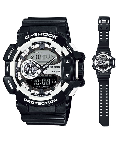 CASIO G-SHOCK นาฬิกาข้อมือ นาฬิกากันน้ำ นาฬิกาของแท้ ประกันศูนย์ CMG 1 ปี รุ่น GA-400-1A นาฬิกาสีดำ