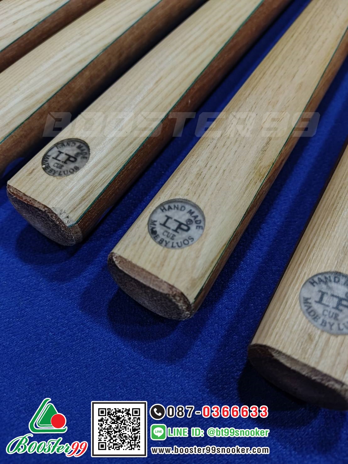 ไม้คิวพลู เกรดA แบร์นดัง จากจีน LP ด้ามไม้แท้ จำปาแหลม 5จำปา (ราคาต่อ 1 ด้าม)