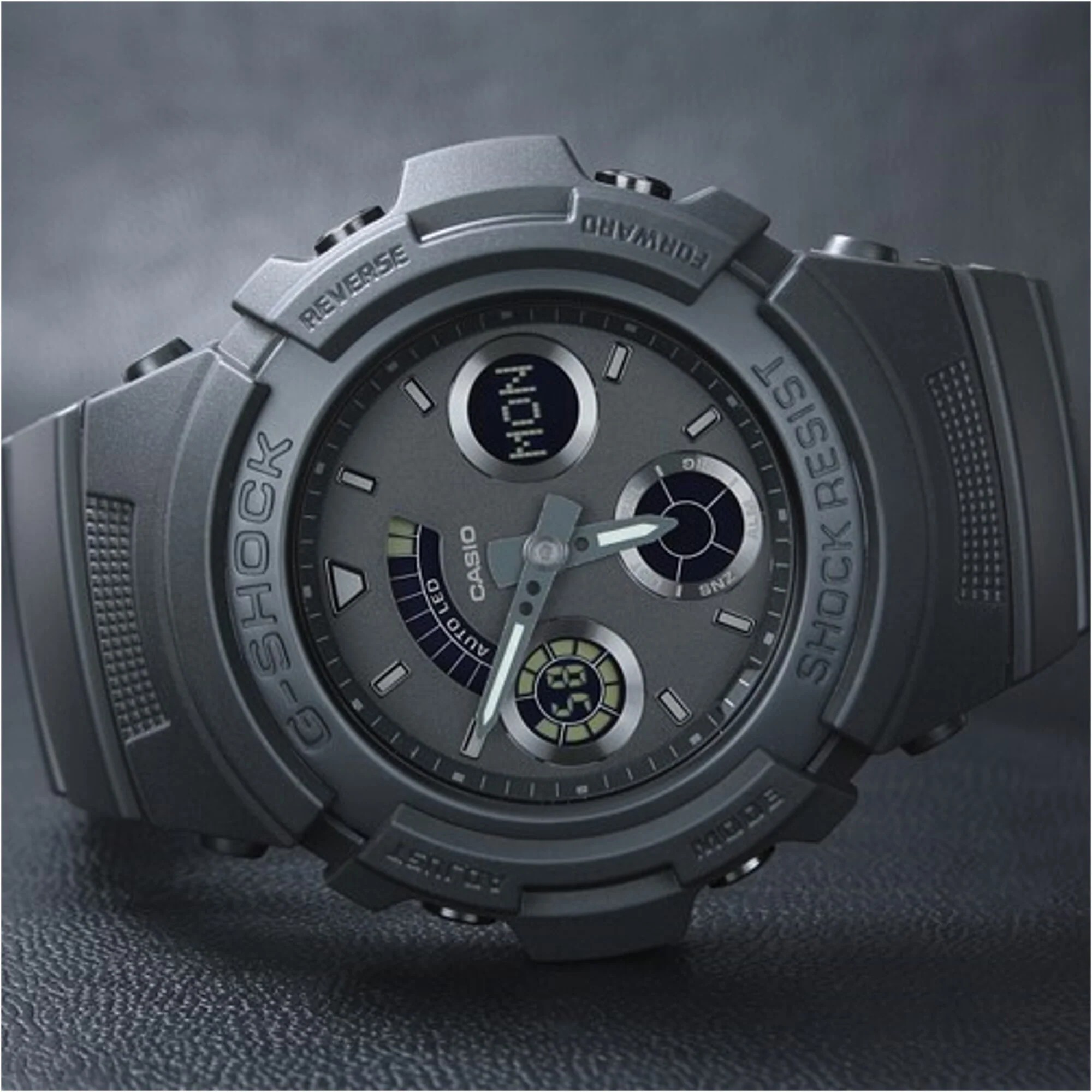 CASIO G-SHOCK นาฬิกาข้อมือ นาฬิกากันน้ำ นาฬิกาของแท้ ประกันศูนย์ CMG 1 ปี รุ่น AW-591BB-1A นาฬิกาสีดำ