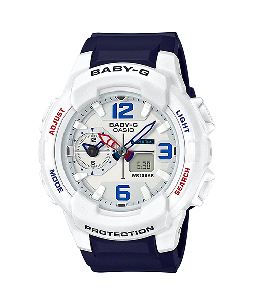 CASIO BABY-G นาฬิกาข้อมือ นาฬิกากันน้ำ นาฬิกาของแท้ ประกันศูนย์ CMG 1 ปี รุ่น BGA-230SC-7B นาฬิกาสีขาว