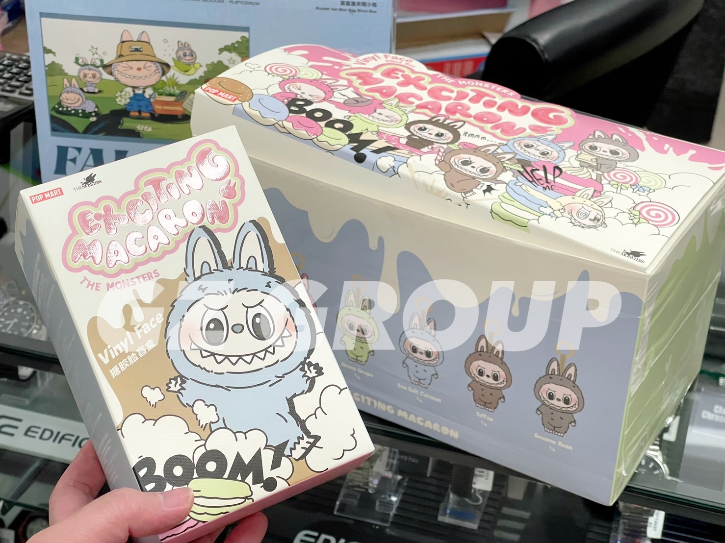 POP MART กล่องสุ่มLABUBU MACARON POP MART Macaron