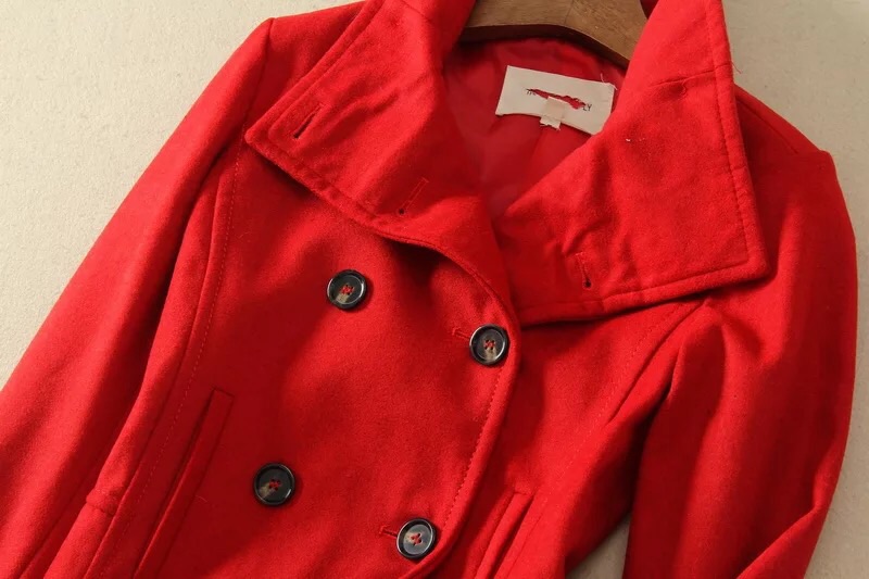 Thread&supply เสื้อคลุม เสื้อโค้ด coat ผ้าสักหลาด สีดำ brand: Thread&Supplyกระดุม 2 แถว แต่งคอได้2 แบบ เก๋ๆ( คอปีน/คอปก) ปกใหญ่สวยเท่ห์ แพทเทริน์เนื้อหรู สินค้าหลุดโรงงาน Size S ดำ